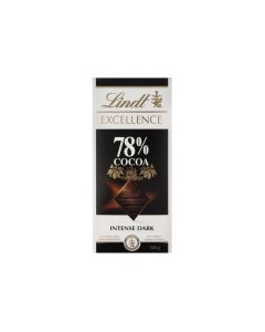 LINDT EXCELLENCE DARK 78% COCOA  100 GM