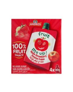 ANDROS FRUIT ME UP APPLE STRAWBERRY 4X90GM