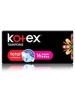 KOTEX MINI SUPER SILKY COVER TAMPONS - 16 PIECES