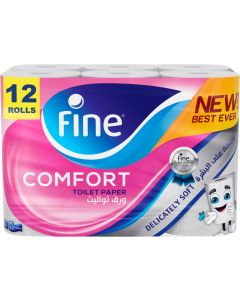 Fine Toilet paper Fine Comfort 180 sheets, 2 ply 12 rolls