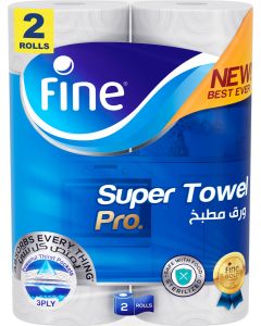 Fine Towel Household Fine Super Towel Pro 60 sheets 3ply - 2 rolls