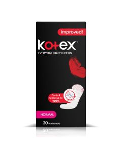 KOTEX LINERS NORMAL FLAT UNSCENTED 30 PCS