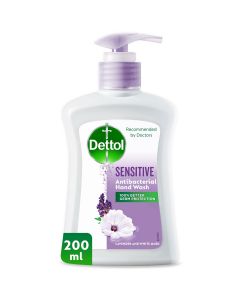 Dettol Sensitive Anti-Bacterial Liquid Hand Wash 200ml - Lavender & White Musk