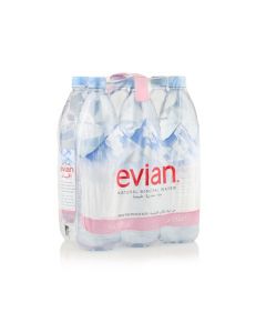 Evian Prestige Natural Mineral Water 6 x 1.25 ltr