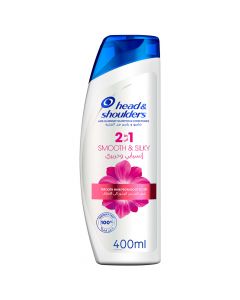 Head & Shoulders Smooth and Silky 2in1 Anti-Dandruff Shampoo 400 ml