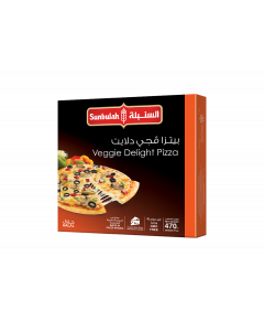 SUNBULAH VEGGIE DELIGHT PIZZA (MIX OF 4 VEGETABLES) 470 GM