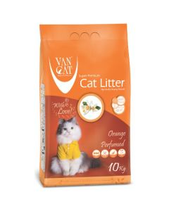 Van Cat White Clumping Bentonite Cat Litter Orange 5Kg